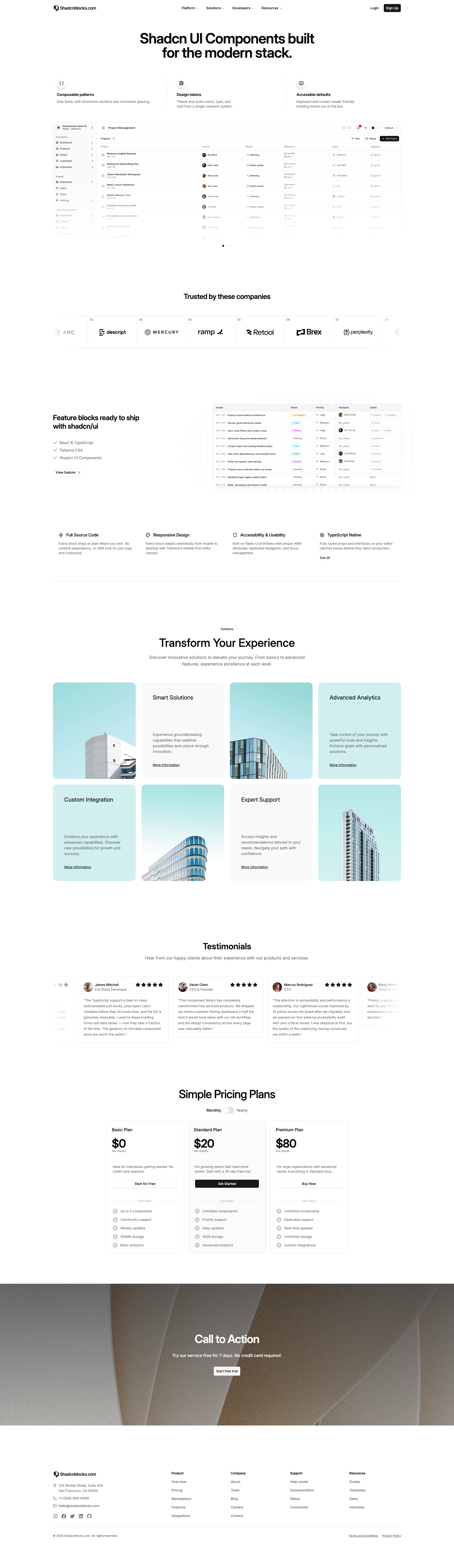 Shadcn Landing Page 18 - Interactive hero landing with bento features