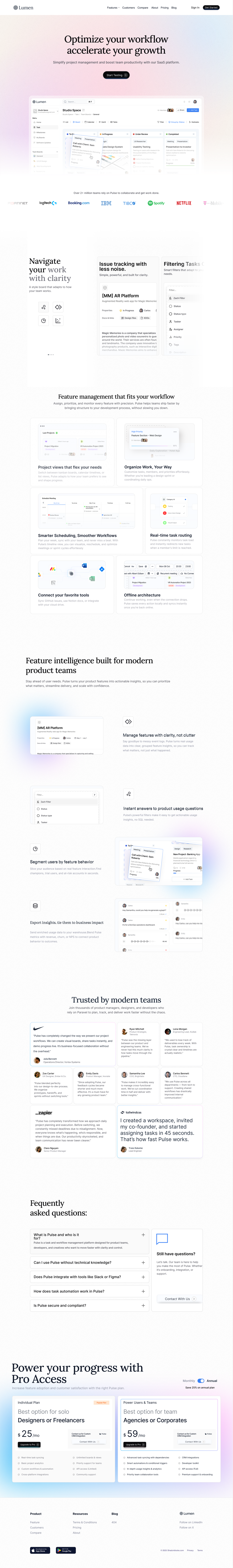 Lumen Website Screenshot 1